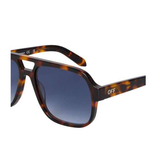 Off White Unisex-zonnebril voor volwassenen van het merk Forks (Havana) - Image 3