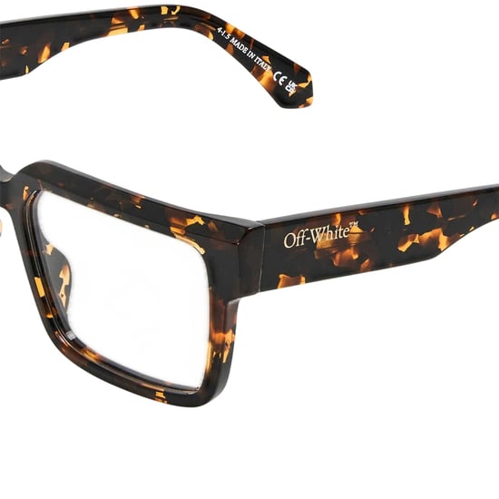 Off White Unisex zonnebril voor volwassenen, model 8m, in schildpadkleur (Donker Havana Bruin) - Image 3
