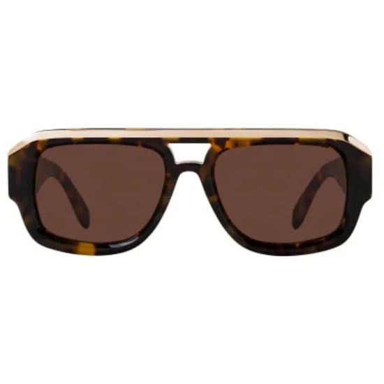 Palm Angels Rechthoekige Stockton-zonnebril voor heren (Havana Bruin) - Image 3