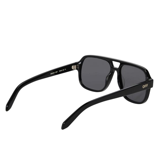 Off White Unisex-zonnebril voor volwassenen van het merk Forks (Zwart/Donkergrijs) - Image 2