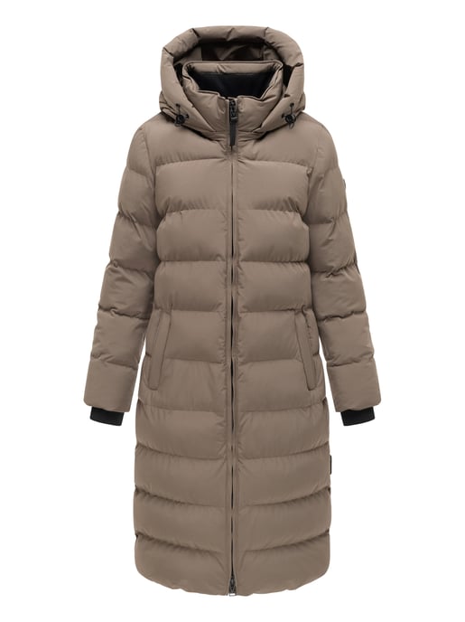 Marikoo Harukaa lange dames winterjas – gewatteerd met afneembare capuchon - Image 1