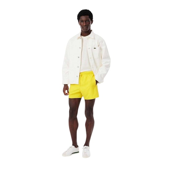 Lacoste Heren Logo Zwemshort (Geel) - Image 1