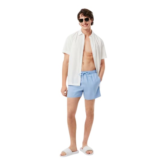 Lacoste Heren Logo Zwemshort (Blauw) - Image 1
