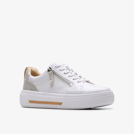 Hollyhock Zip Silver Combi Lea Sneakers - Image 5
