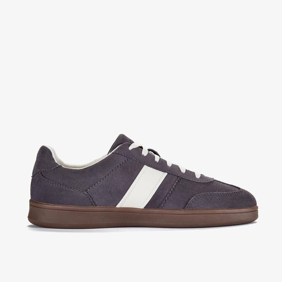 Seco Speed Dark Grey Suede Sneakers - Image 1
