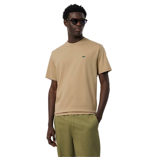 Lacoste Heren Geborduurd T-shirt met logo (Beige) - Image 1