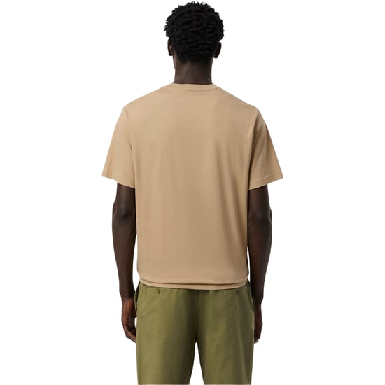 Lacoste Heren Geborduurd T-shirt met logo (Beige) - Image 3