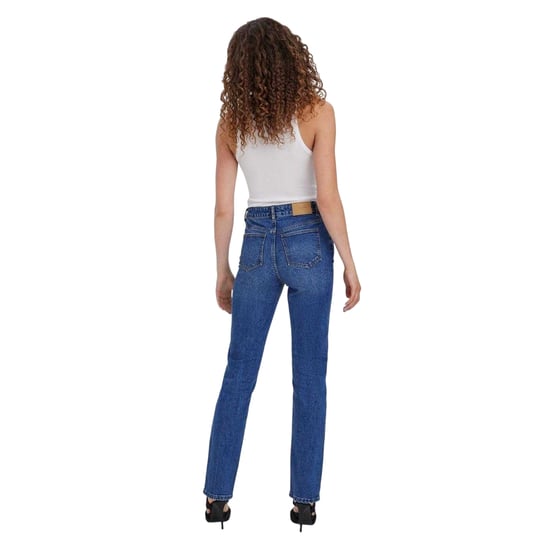 Vero Moda Drew-jeans met rechte pasvorm voor dames (Donkerblauw) - Image 3