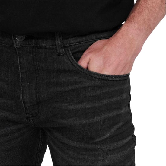 Lee Cooper Effen slim-fit denimjeans voor heren (Zwart) - Image 4