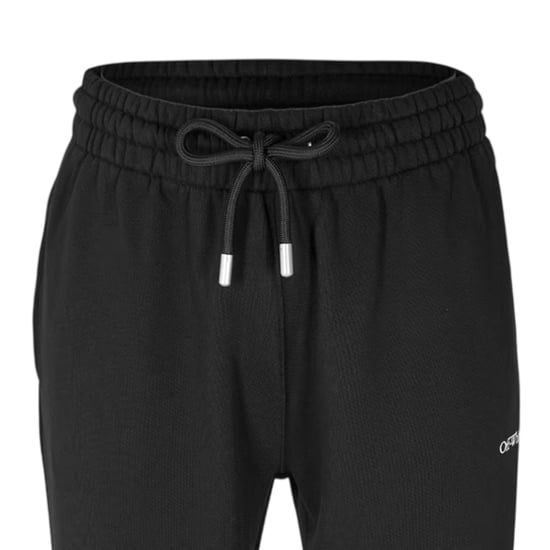 Off-White Rechte joggingbroek voor heren met Arrow-logo (Zwart, Wit) - Image 3
