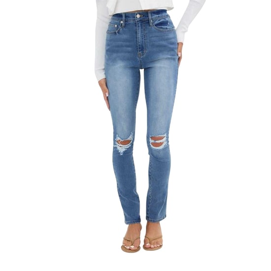I Saw It First Dames/Dames High Waist Skinny Jeans (Middenblauw) - Image 2