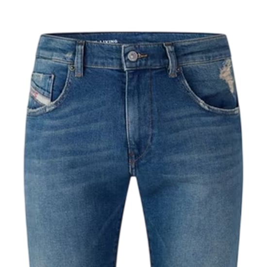 Diesel Herenjeans uit 1998, denim, bootcut-model (Blauwe Denim) - Image 3