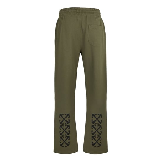 Off-White Rechte joggingbroek voor heren met Arrow-logo (Mos/Zwart) - Image 2