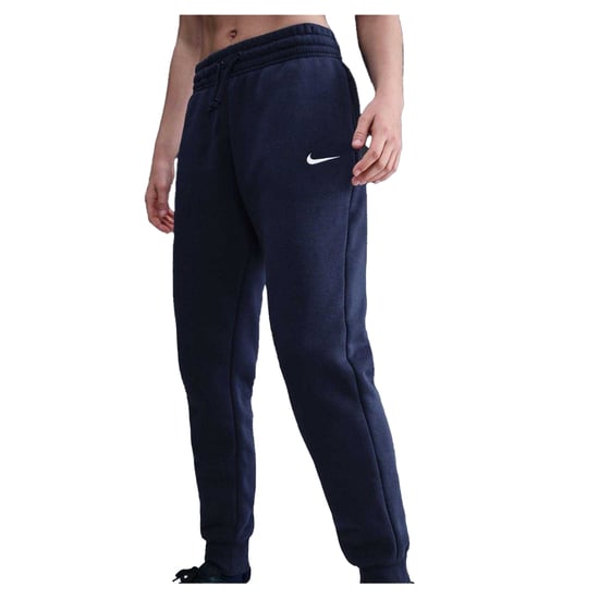 Nike Phoenix fleece-joggingbroek met middelhoge taille voor dames (Middernacht marine) - Image 4