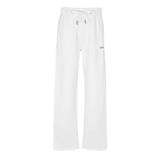 Off-White Rechte joggingbroek voor heren met Arrow-logo (Wit, Zwart) - Image 1