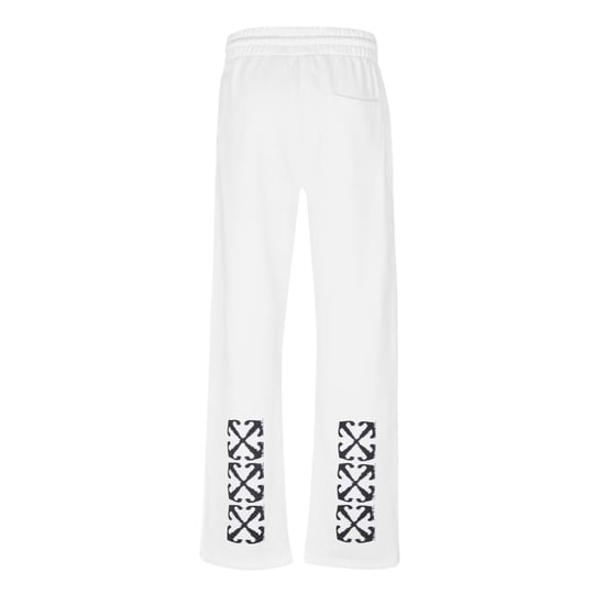 Off-White Rechte joggingbroek voor heren met Arrow-logo (Wit, Zwart) - Image 2