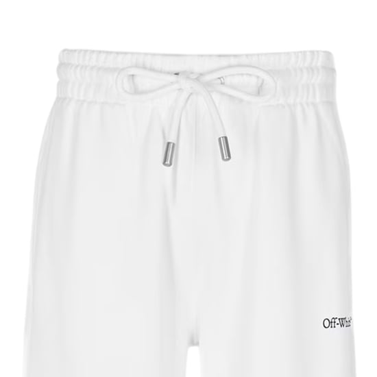 Off-White Rechte joggingbroek voor heren met Arrow-logo (Wit, Zwart) - Image 3