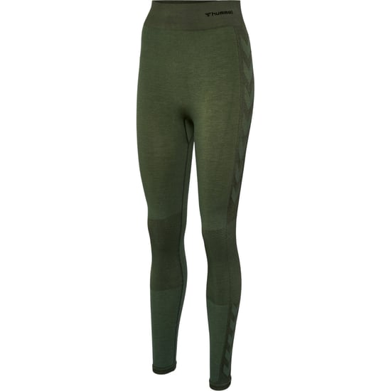 Hummel Naadloze leggings met hoge taille voor dames (Groen) - Image 4