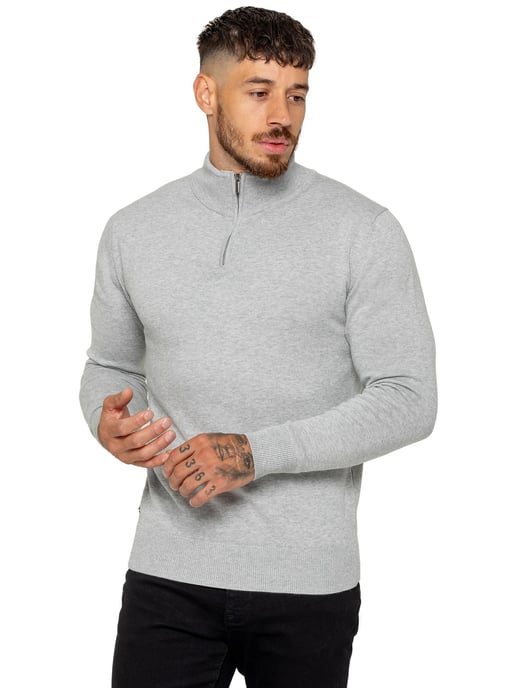 Enzo Milano | Heren Gebreide Trui met Halve Rits - Image 1