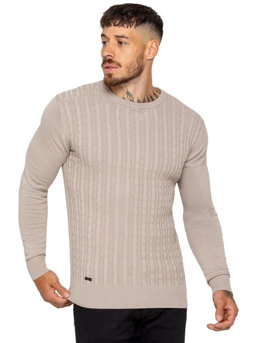 Enzo Milano | Heren Kabelgebreide Trui - Image 3