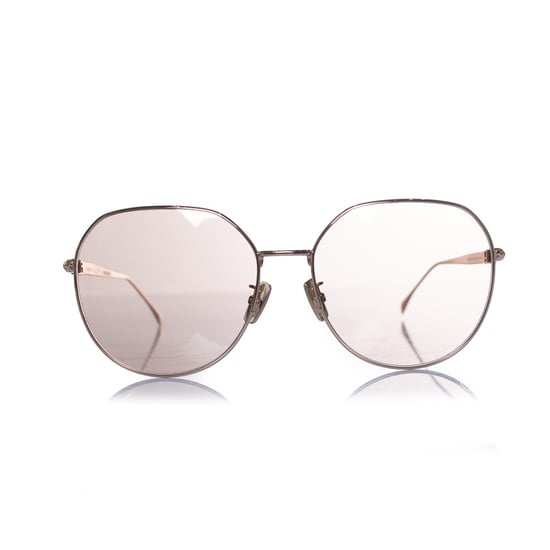 Fendi, FF oversized zonnebril met spiegelglazen in roze - Image 2