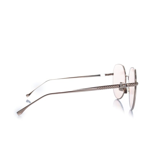 Fendi, FF oversized zonnebril met spiegelglazen in roze - Image 4