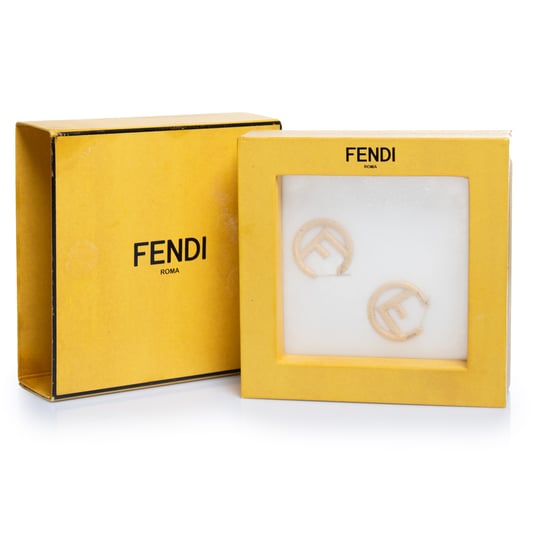Fendi, F staat voor Fendi oorringen in goud - Image 2