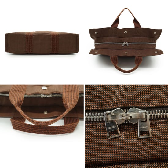 Hermes Vintage stoffen schoudertas Herline - Image 4