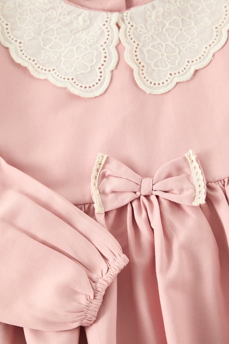 TRENDYOLKIDS Meisjes Roze Bloemen Midi Lang Casual Recht Jurken - Image 2