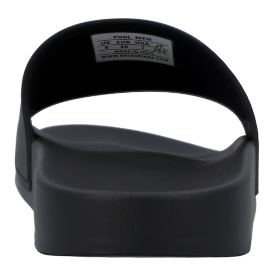Balenciaga Logo Band Rubber Slipper Zwart - Image 3