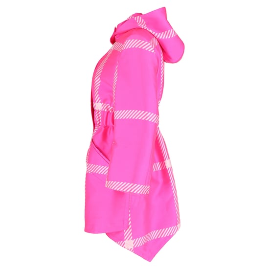 Fendi Pop Tartan Regenjas met Capuchon in Roze Polyester - Image 2