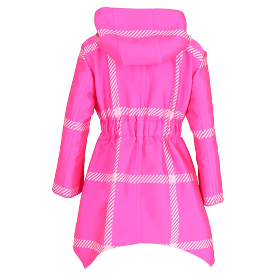 Fendi Pop Tartan Regenjas met Capuchon in Roze Polyester - Image 3