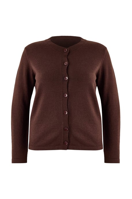 Trendyol Curve Dames Bruin Effen Lang Regular fit Grote maten Vesten - Image 3