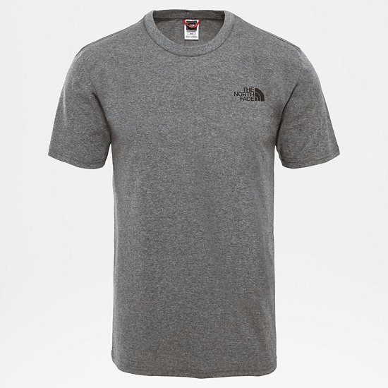 Men’s The North Face Short Sleeve Simple Dome T-Shirt, TNF Medium Grey Heather - Image 1