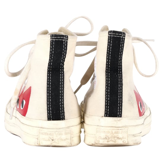 Converse x Comme des Garçons Play 70 Chuck Taylor Hoge Sneakers in Crème Canvas - Image 3