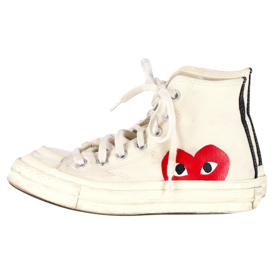 Converse x Comme des Garçons Play 70 Chuck Taylor Hoge Sneakers in Crème Canvas - Image 4