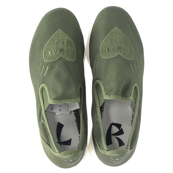 Adidas Originals Human Made Pure Logo-Appliquéd Mesh Slip-On Sneakers in Groen Synthetisch - Image 6