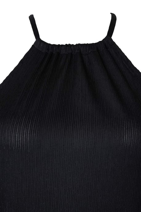 Trendyol Curve Dames Zwart Effen Midi Mouwloos Casual Recht Grote maten Jurk - Image 4