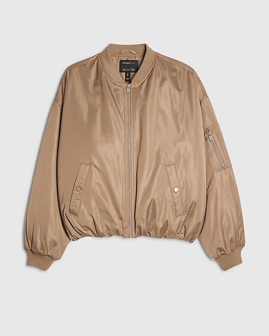 River Island Dames bomberjack Bruin Oversized Bubbelzoom - Image 4