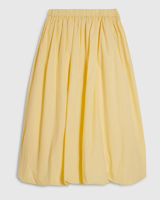 River Island Damesmaxirok Geel Popeline Bubbelzoom - Image 5
