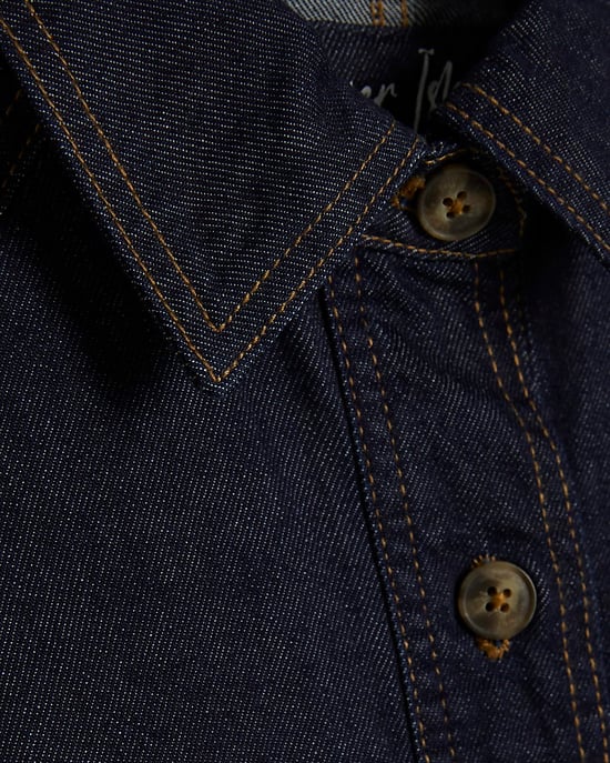 River Island Dames trenchjas Blauw Denim Kort - Image 5