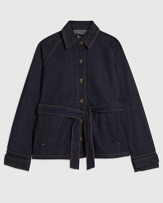 River Island Dames trenchjas Blauw Denim Kort - Image 6