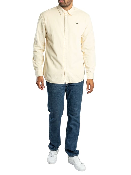 Lacoste Casual Overhemd, Beige - Image 5