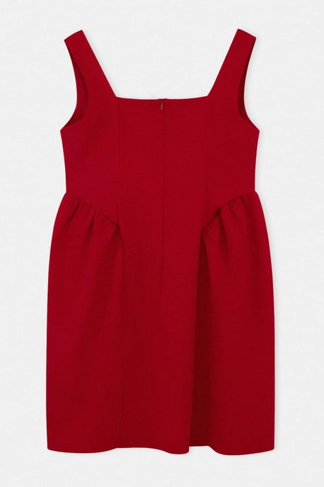 Trendyol Curve Dames Rood Effen Kort / Mini Mouwloos Casual A-lijn Grote maten Jurk - Image 5