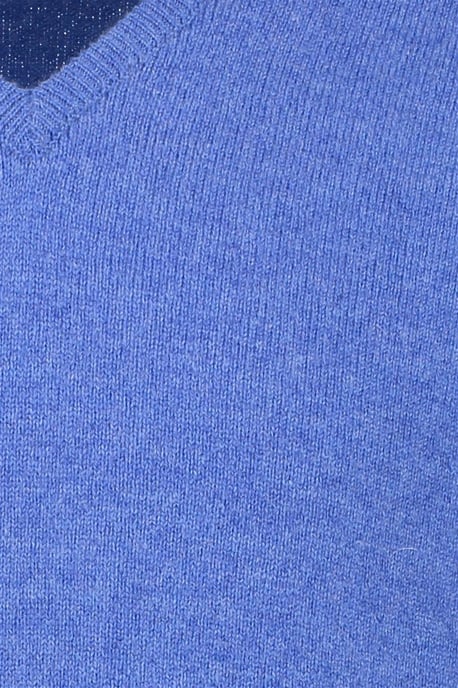 trui William Lockie blauw wijde fit lamswol - Image 4