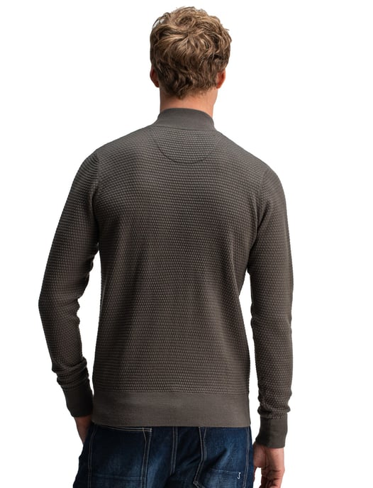 Butcher of Blue half zip trui mokka - Image 2