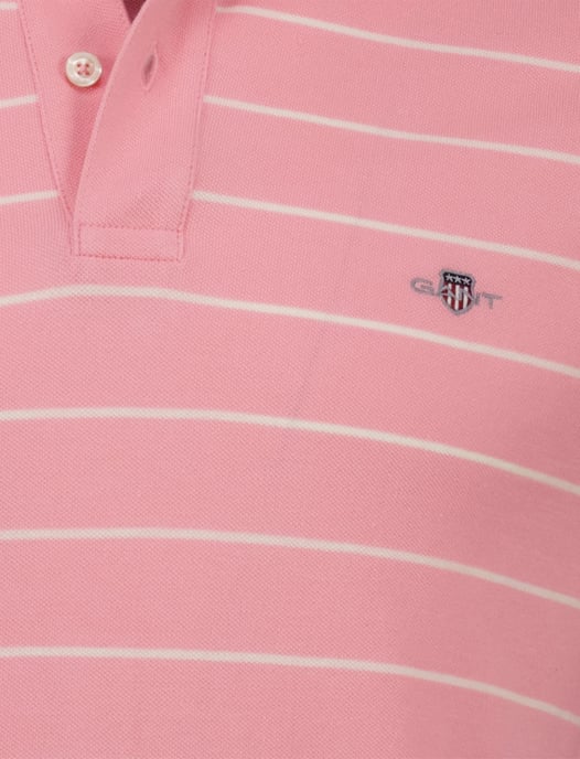 Polo Gant roze en creme gestreept katoen 2 knoops - Image 3