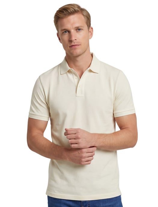 Gant polo creme Sunfaded SS Polo effen 3 knoops - Image 1