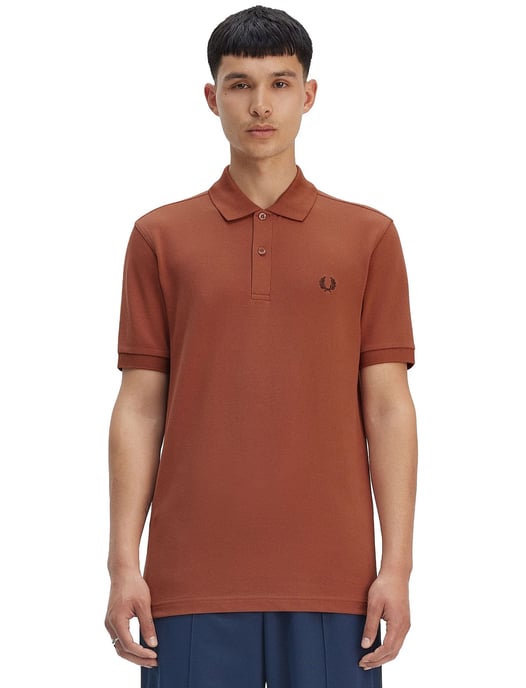 Fred Perry effen bruin polo - Image 1