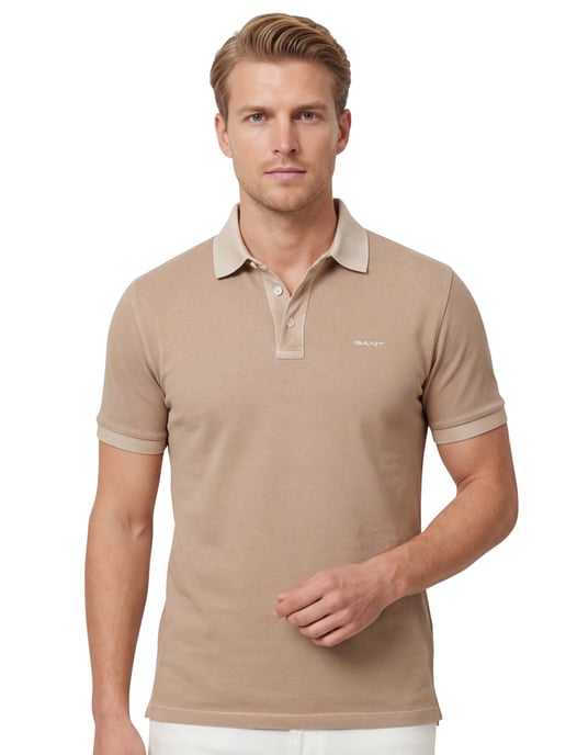 Gant polo beige effen Sunfaded SS Polo - Image 1
